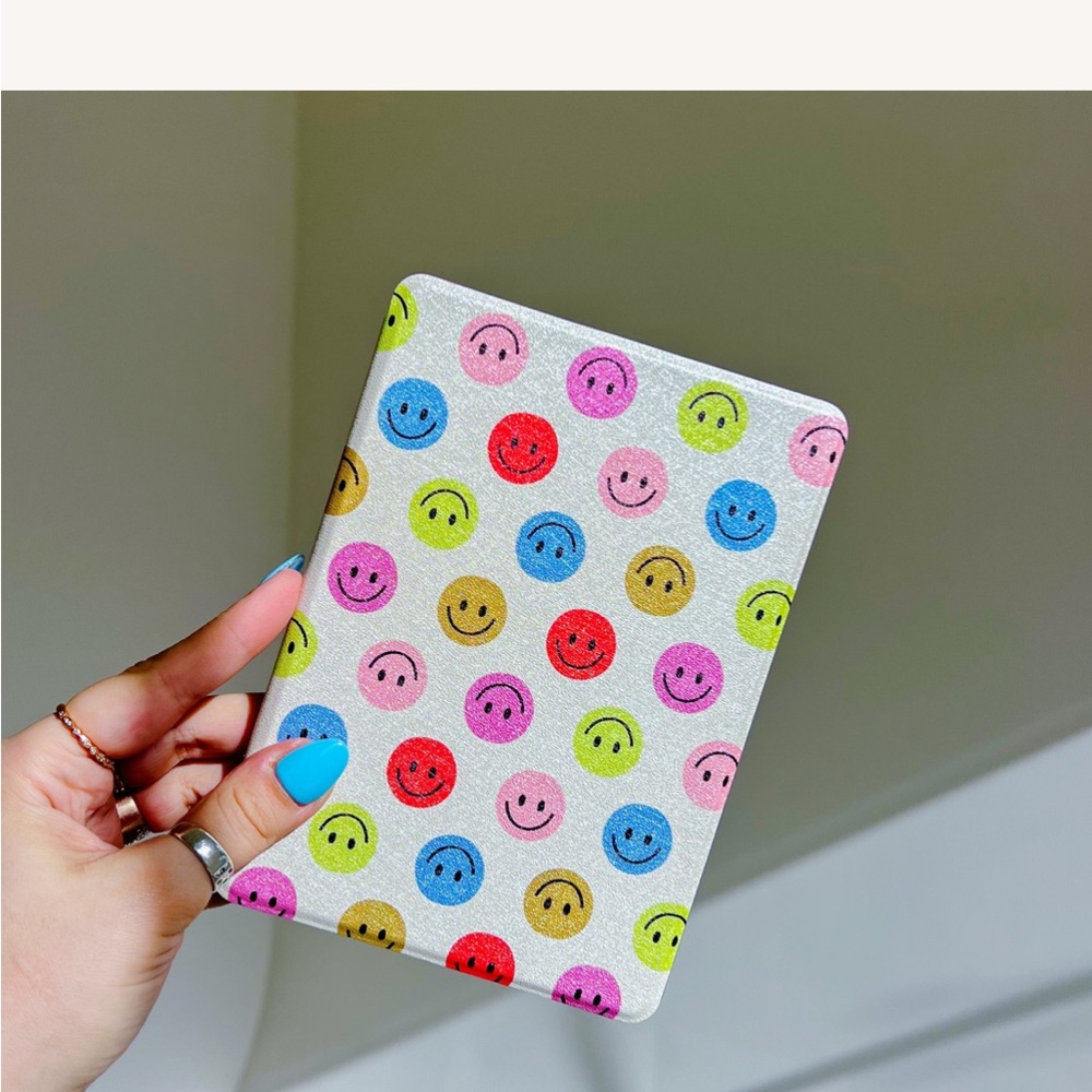 Colorful Smiley Face Kindle Case